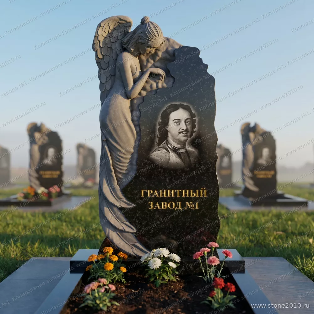 3248 Памятник резной ангел
