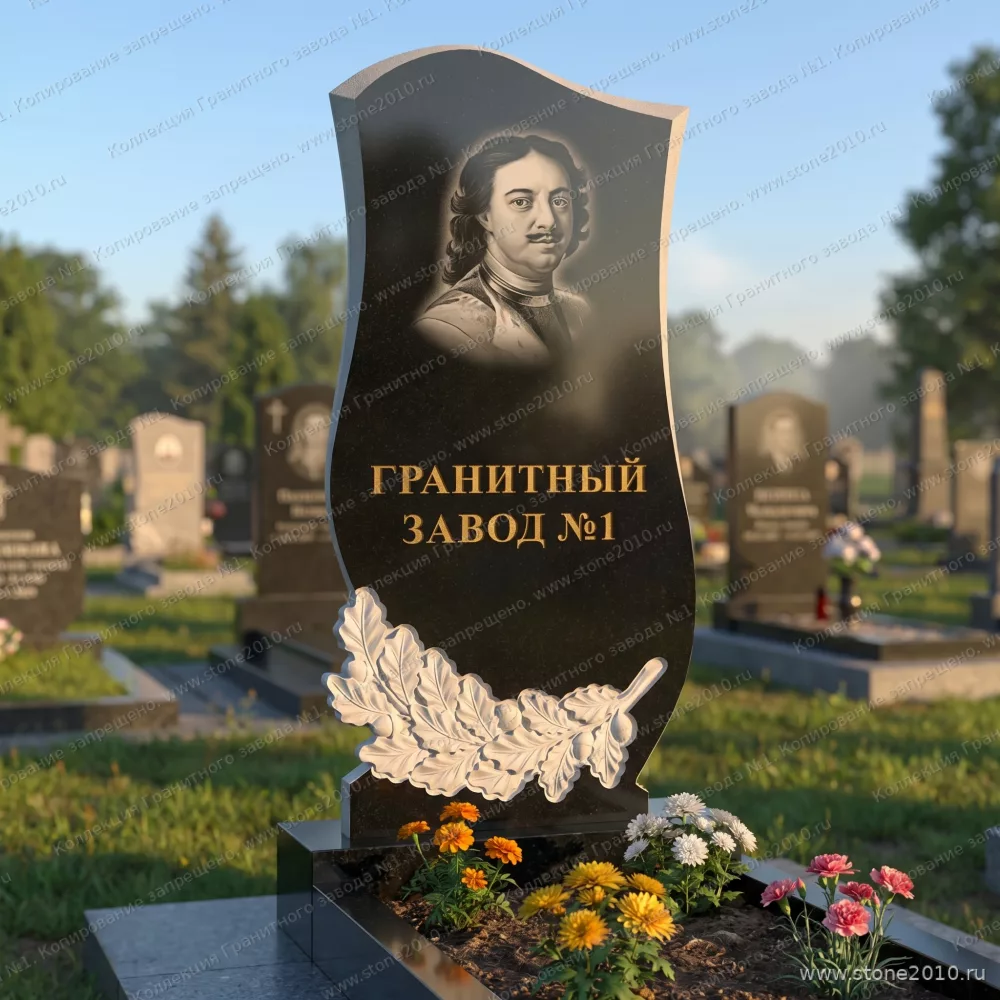 3100 Памятник резной с цветами