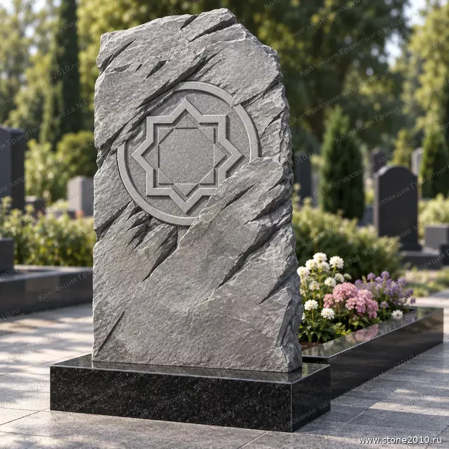 СК-040 Мусульманский памятник с восьмиконечной звездой — скала «Восьмиконечная звезда»