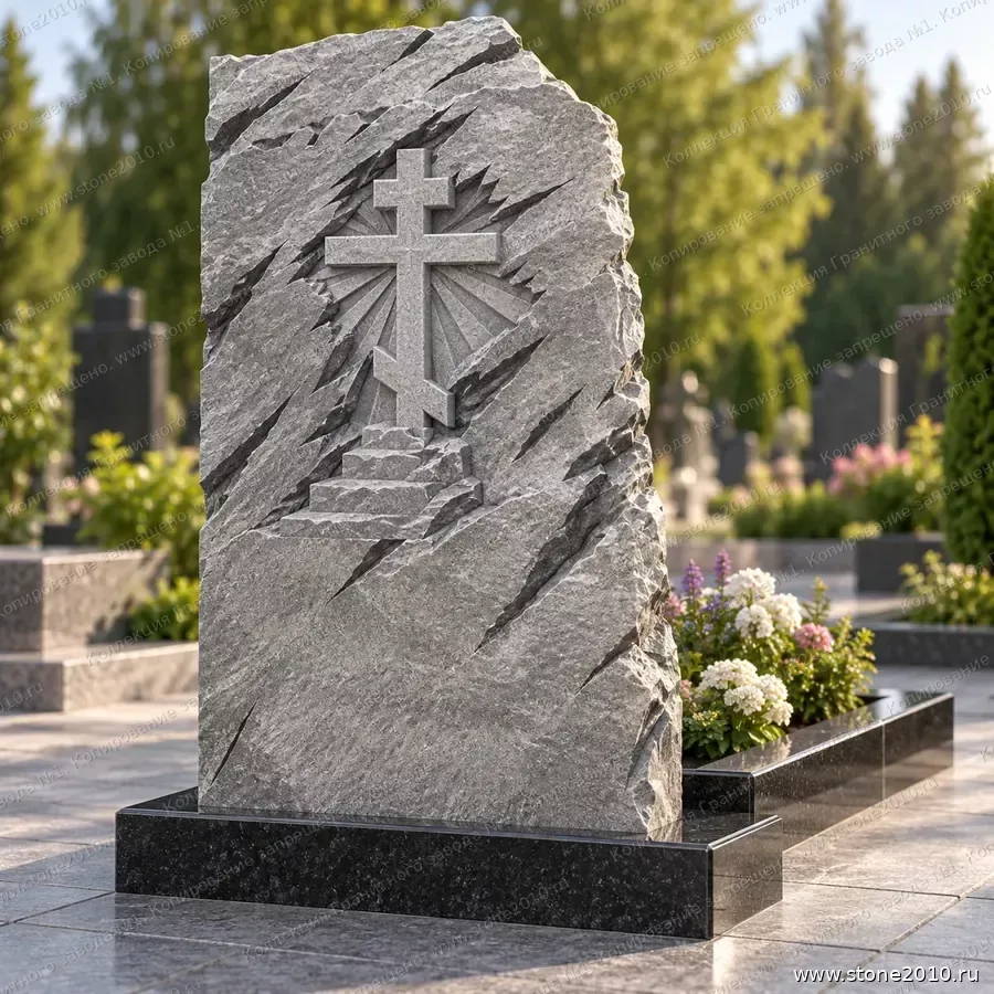 СК-117 Православный памятник с крестом на Голгофе — скала «Крест с лучами на Голгофе»