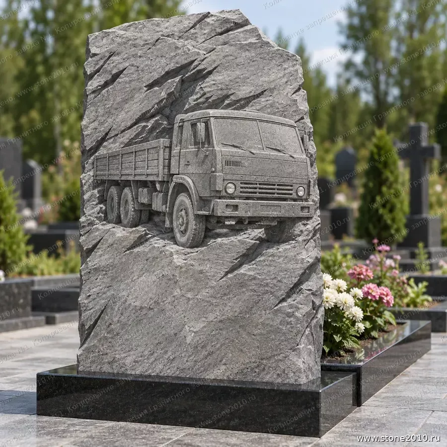 СК-101 Памятник дальнобойщику — скала «Грузовик КамАЗ»