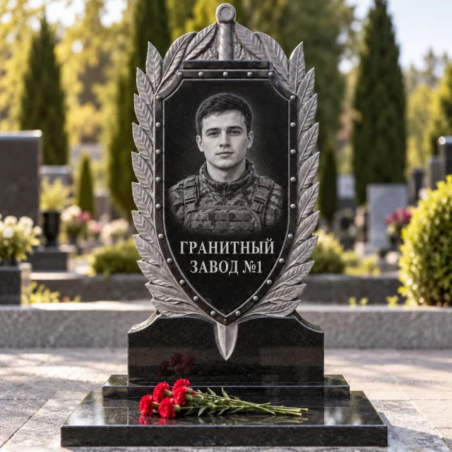 3305 Памятник со щитом и мечом