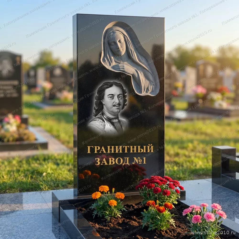 3166 Памятник резной с монахиней