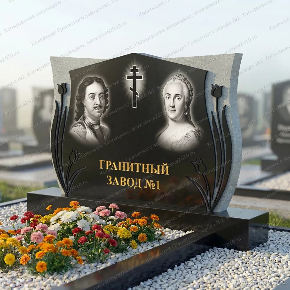 369 Памятник фигурный с розами