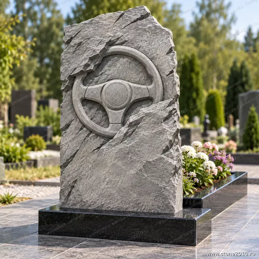 СК-027 Памятник водителю — скала «Руль автомобиля»