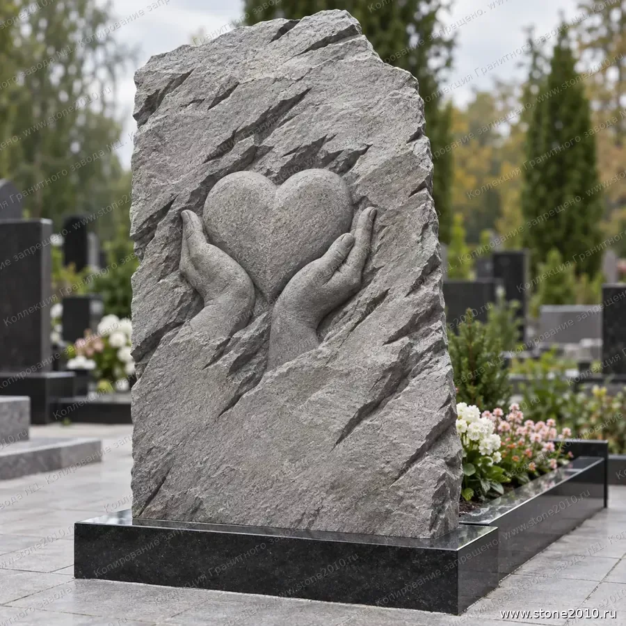СК-058 Памятник маме — скала «Сердце в ладонях»
