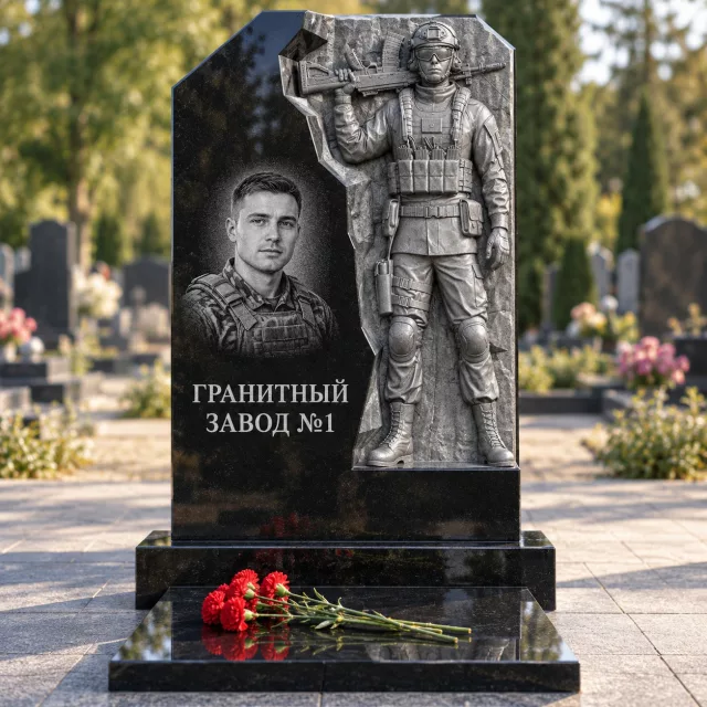 3292 Памятник солдату с автоматом на плече