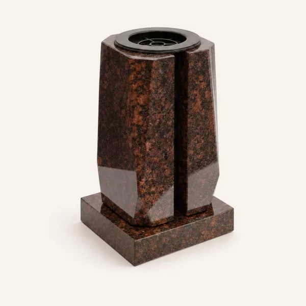 Ваза Бочка (23*15*15, гранит Дымовский, с вкладышем) — ГЗ-1950