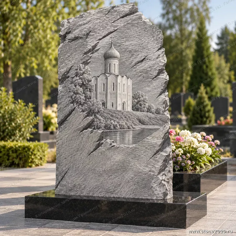 СК-121 Православный памятник с церковью Покрова на Нерли — скала «Церковь Покрова на Нерли»
