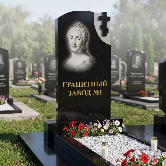 265 Памятник с рельефным крестом — памятник на могилу, фото