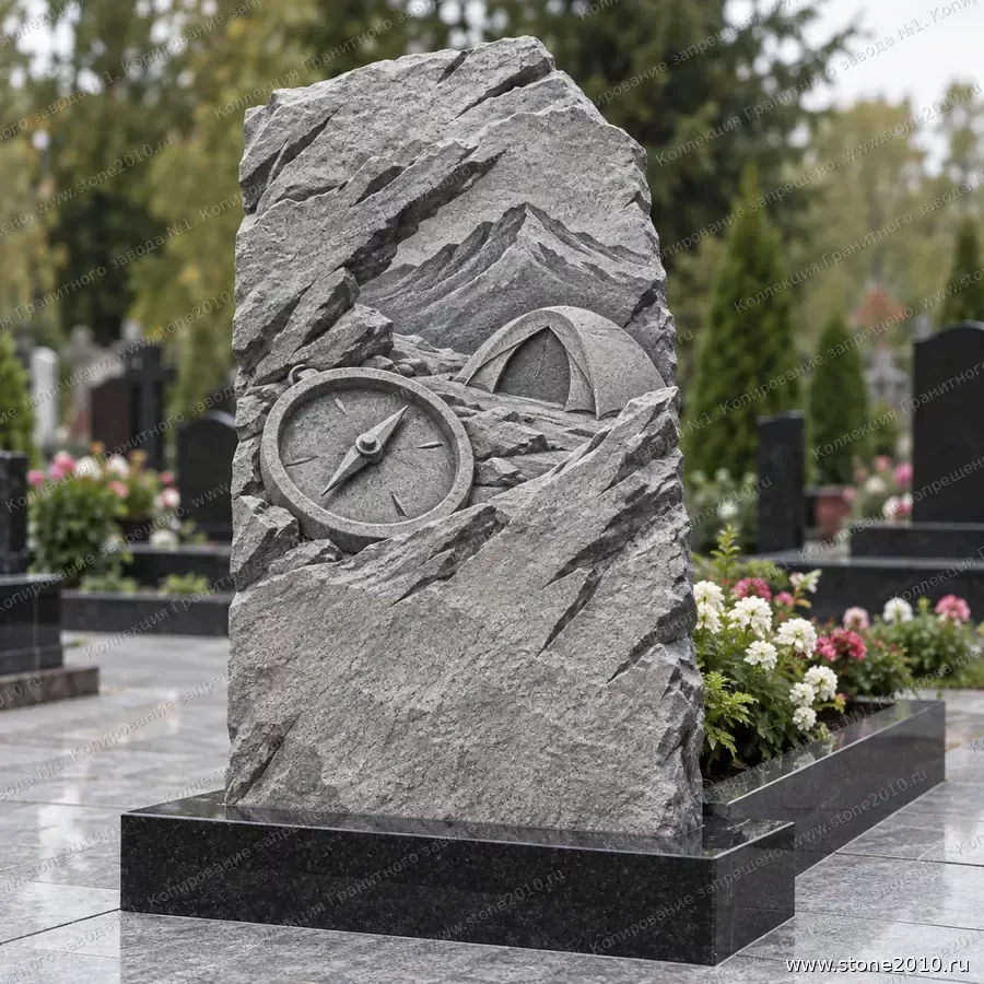 СК-089 Памятник путешественнику с компасом — скала «Компас и палатка»