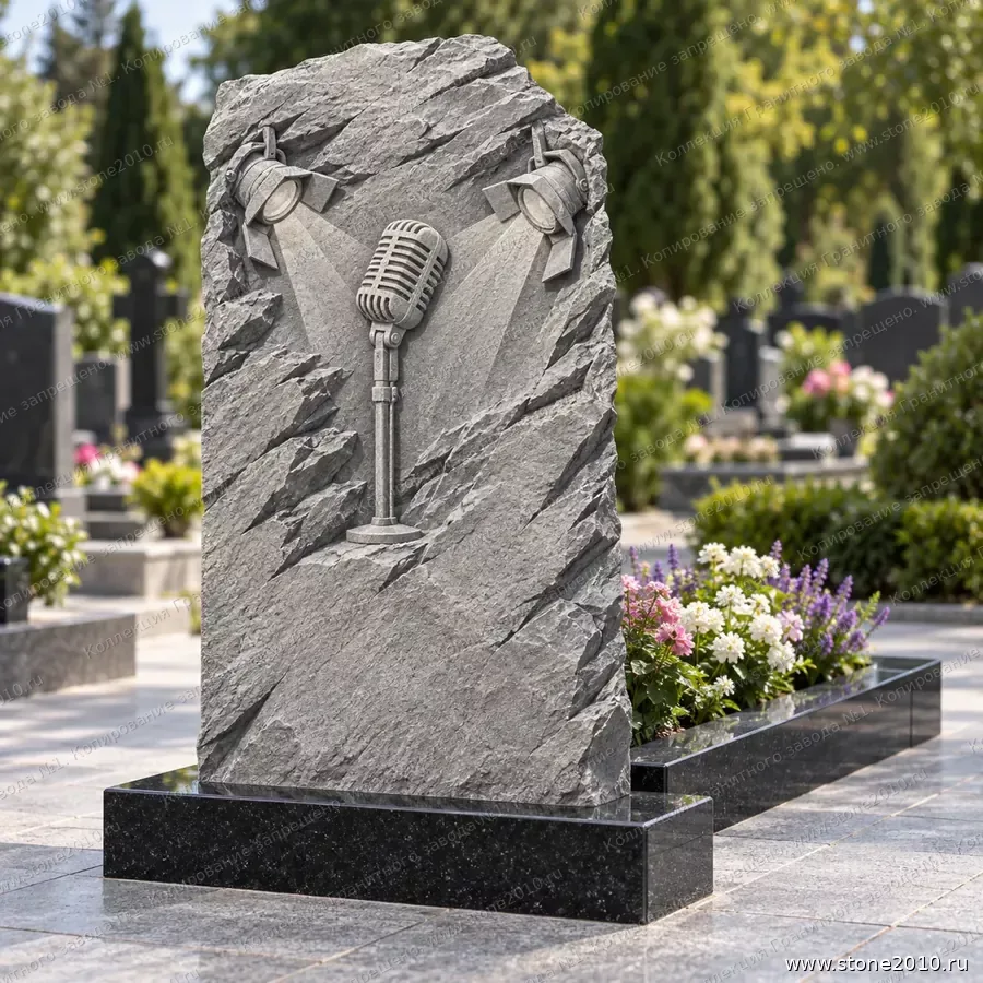 СК-025 Памятник певцу — скала «Микрофон в лучах»