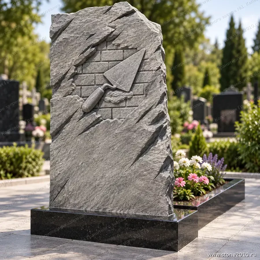 СК-110 Памятник каменщику — скала «Мастерок и кладка»