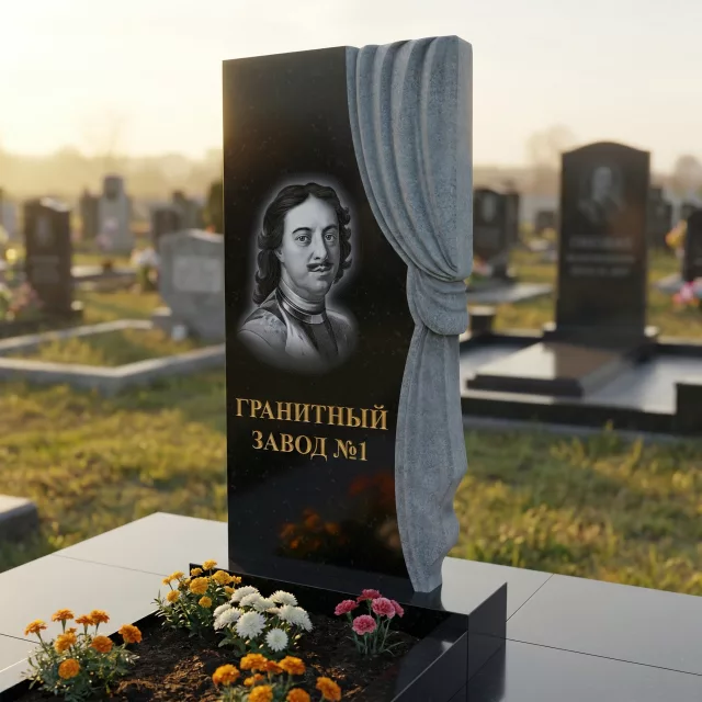 3227 Памятник резной с плащеницей