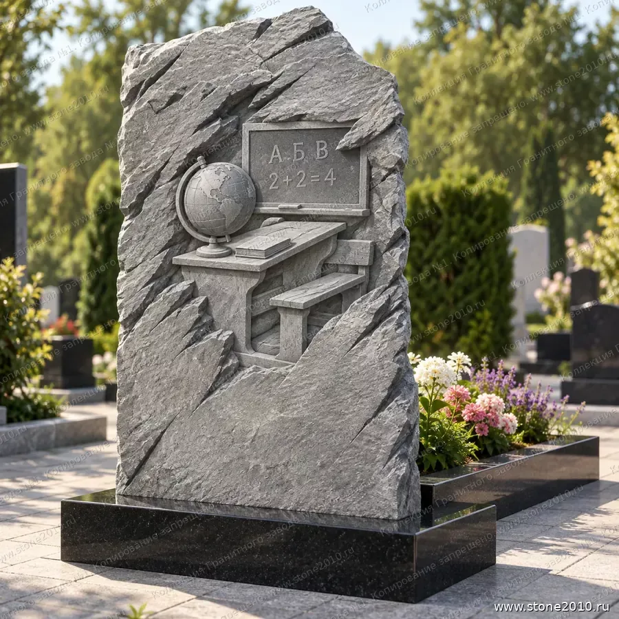 СК-018 Памятник учителю — скала «Школьная доска и глобус»