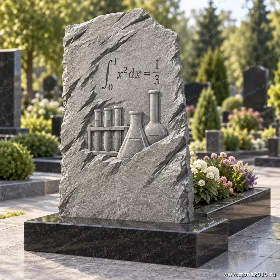 СК-017 Памятник учёному — скала «Формулы и колбы — химик»