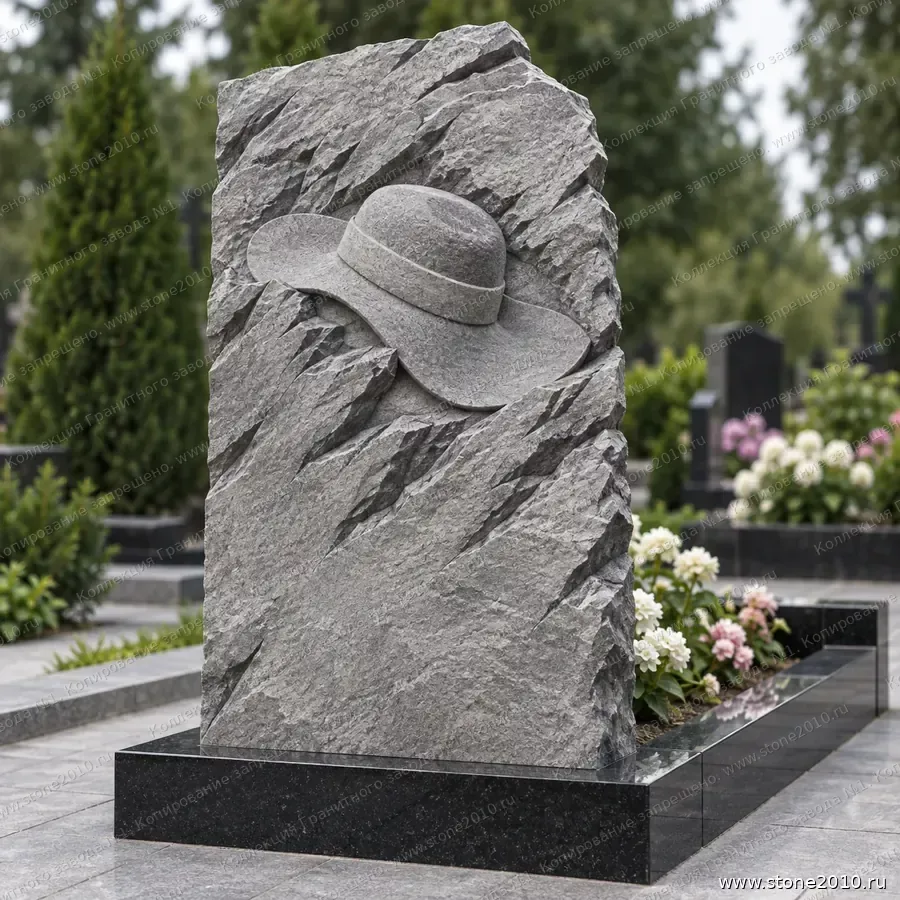СК-069 Памятник женщине — скала «Шляпа» — вид сзади, барельеф на скале