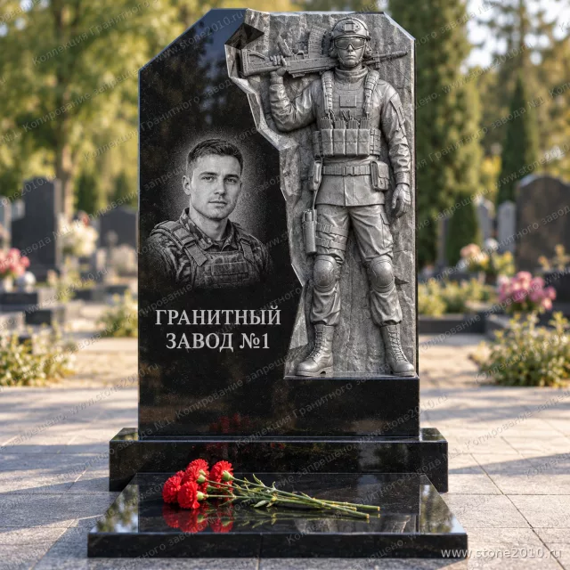 3292 Памятник солдату с автоматом на плече