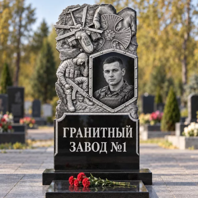 3301 Памятник солдату с вертолётом и орденом