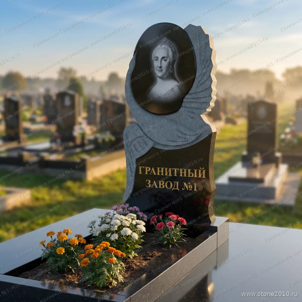 3219 Памятник резной лебедь