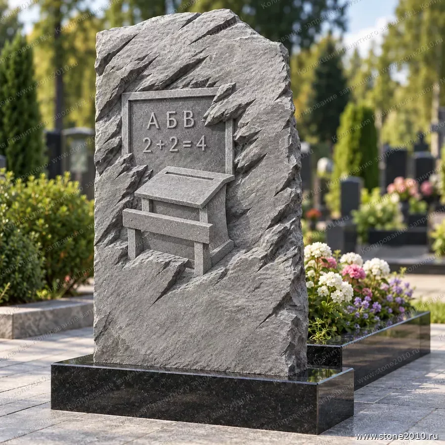 СК-139 Памятник учителю (доска и парта) — скала «Школьная доска и парта»
