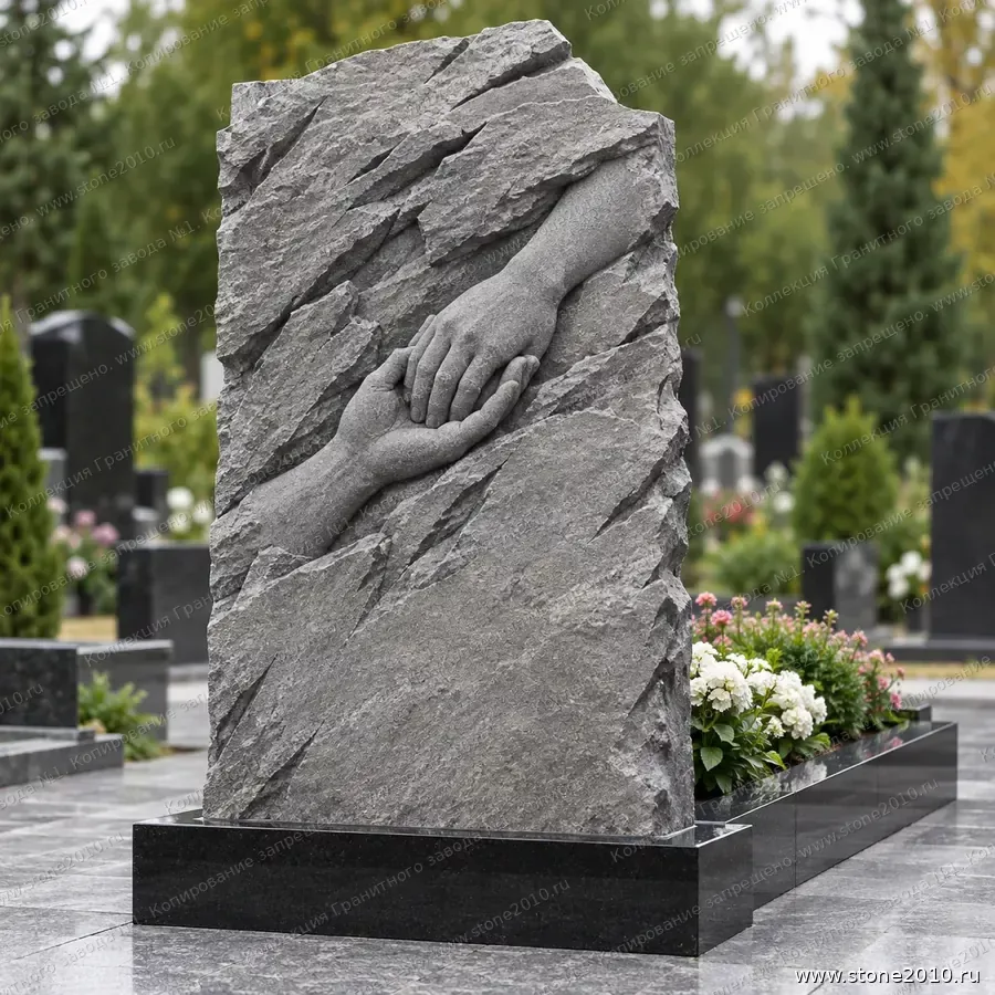 СК-085 Памятник жене — скала «Рука в руке»