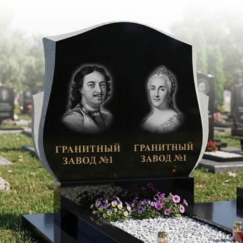 170 Памятник горизонтальный по одному перу с краев и волны