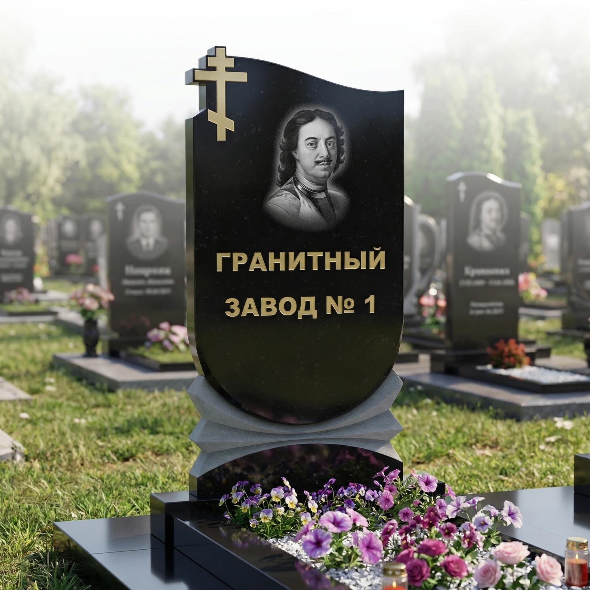 185 Памятник фигурный гармошка с крестом