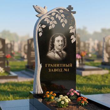3093 Мемориальное надгробие дерево с крестом