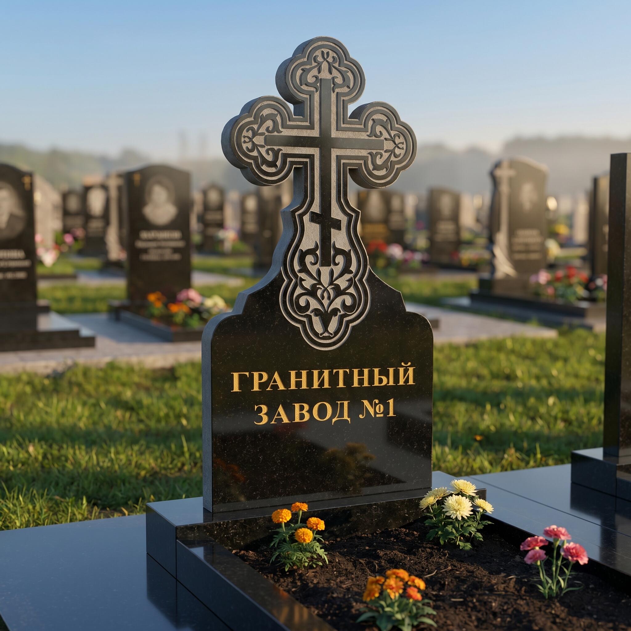 3192 Памятник резной крест