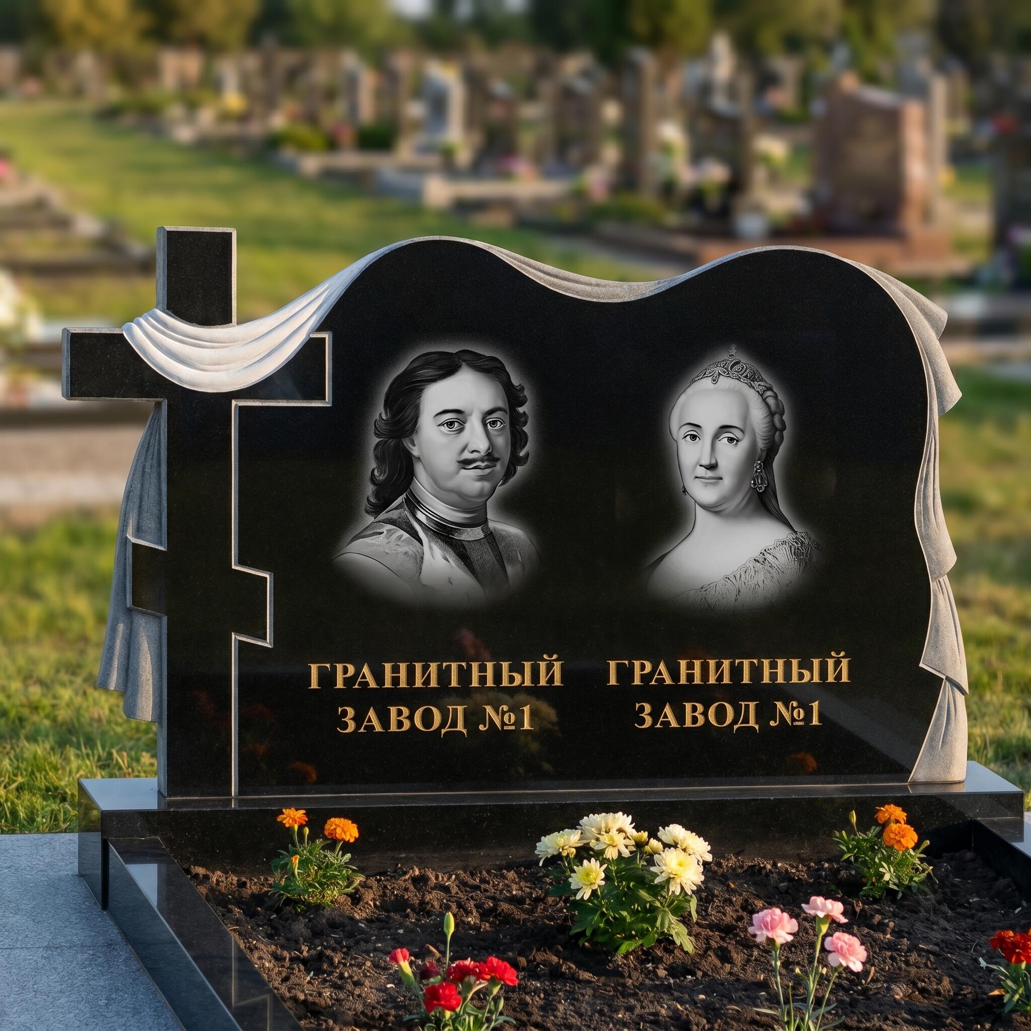 3202 Памятник резной с крестом