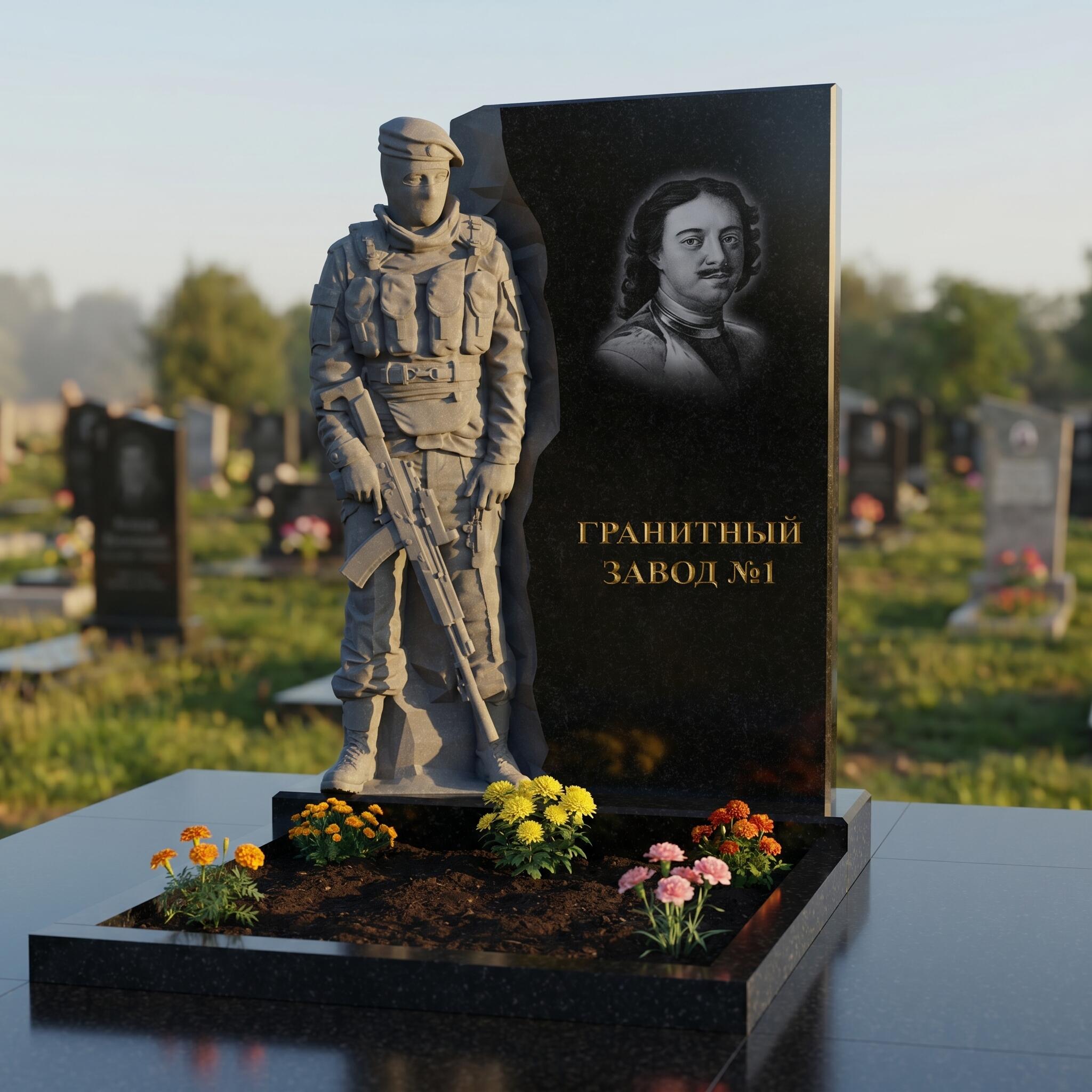 3256 Памятник резной военным