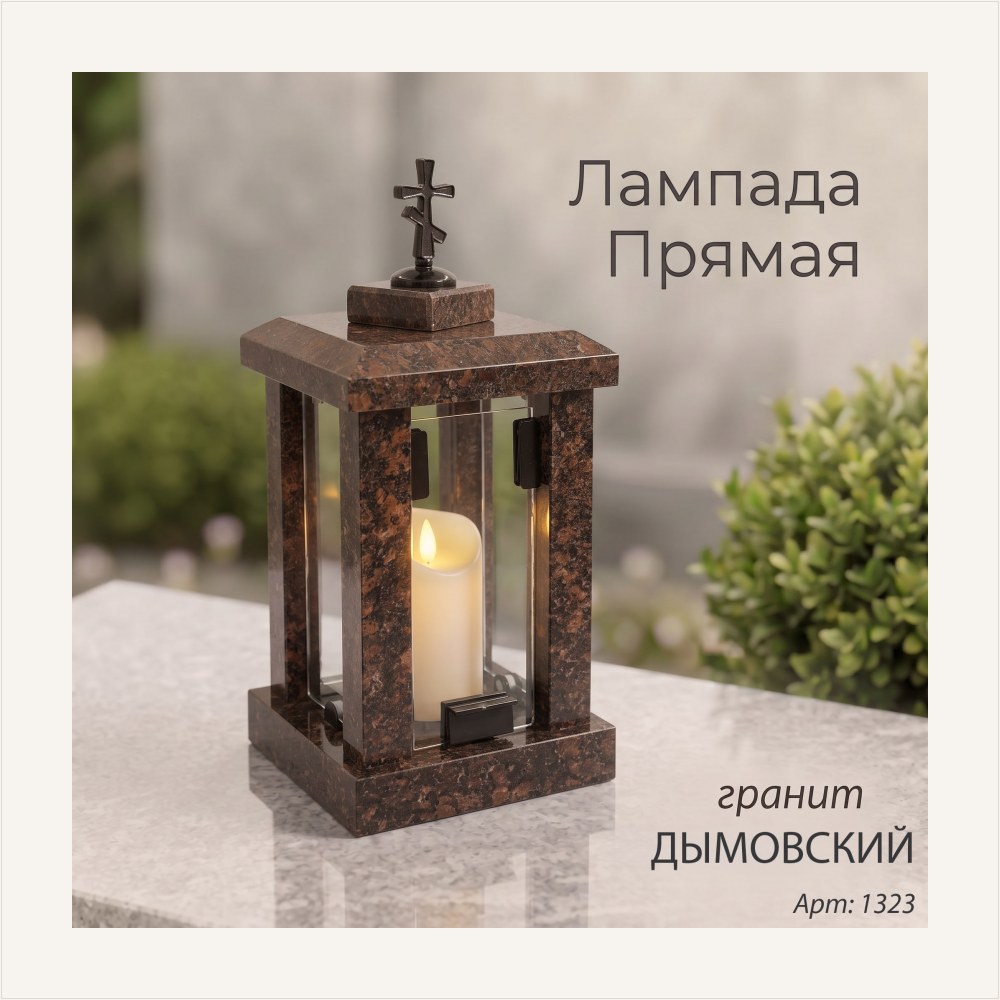 Лампада прямая (Гранит Дымовский) — ГЗ-1323